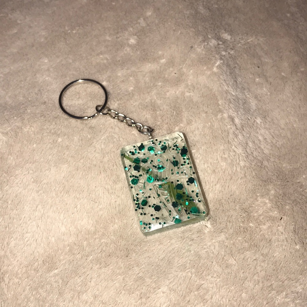 Custom Epoxy MahJong tile One Bamboo aka Birdie New